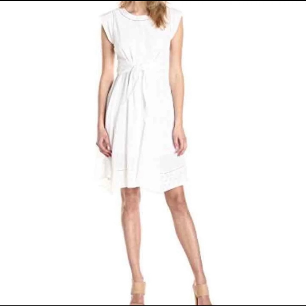 NWT Rebecca Taylor Mixed Eyelet dress